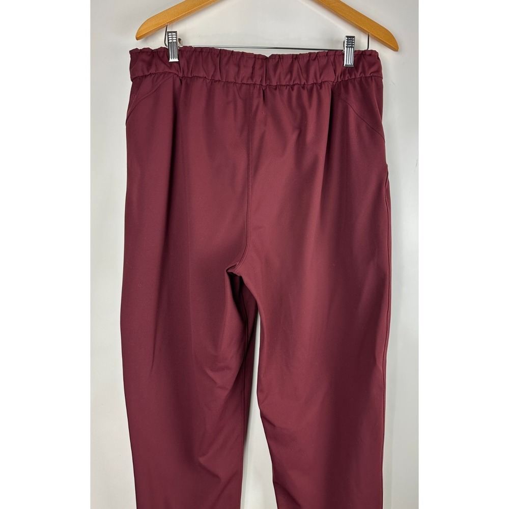 Lululemon Keep Moving Pant 7/8 High Rise Pockets Stretch Cassis Maroon Size 14 - Picture 11 of 13